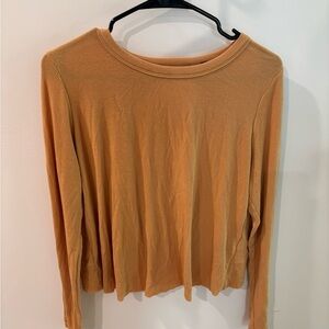 Lulu's Warm Amber Long Sleeve Top